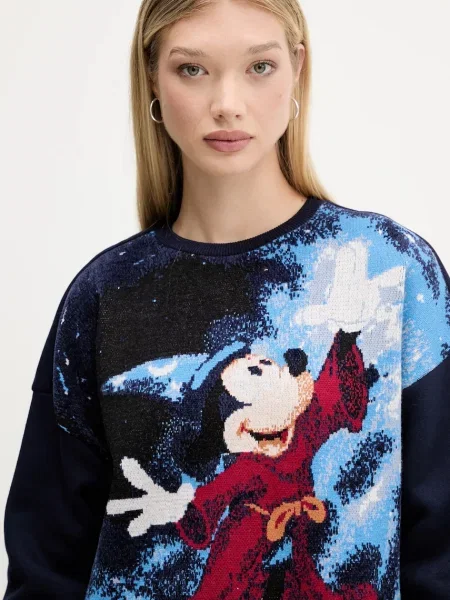 Кофта Desigual FANTASY MICKEY візерунок синій