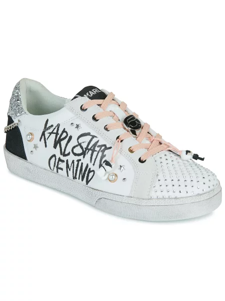 Sneakersy KARL LAGERFELD biela