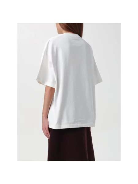 Koszulka Jil Sander z logo biała