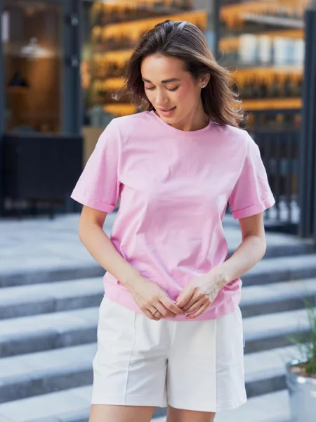 Футболка Umon бавовна/еластан рожевий