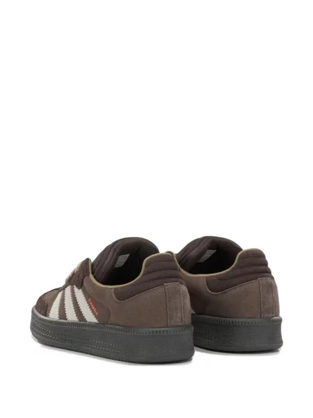 Sneakerși Adidas Gazelle cu șireturi din piele de căprioară portocaliu