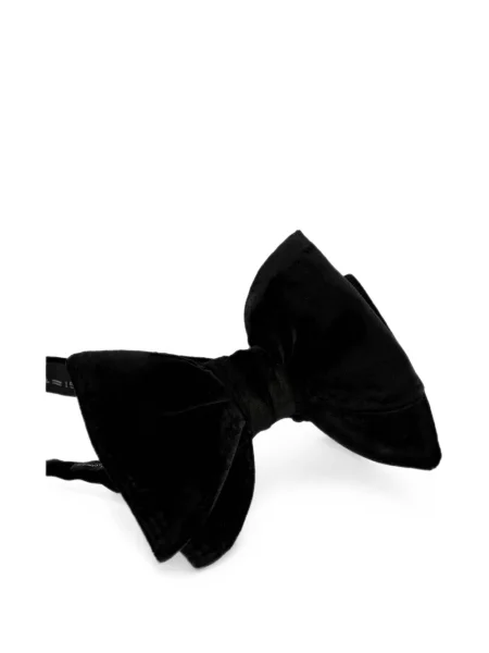 Cravată Tom Ford cu funde de catifea negru