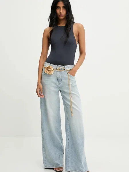 Боди Answear.lab серое