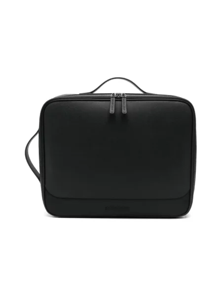 Torba na laptopa Emporio Armani z logo czarna