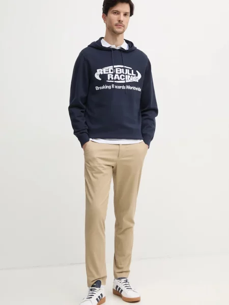 Светр Red Bull Racing x Pepe Jeans INTARSIA HOODY синій легкий червоний