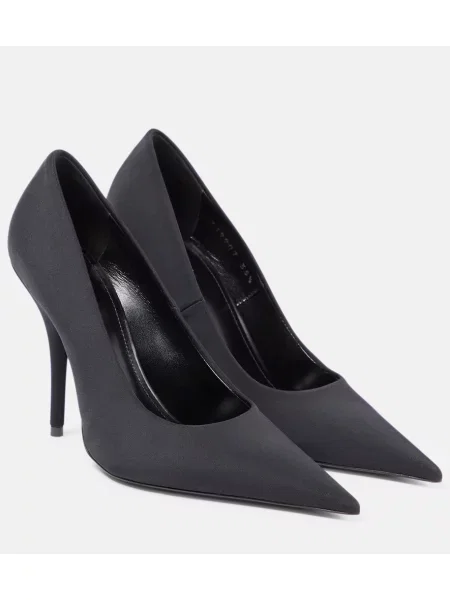 Pantofi cu toc Balenciaga din jerseu negru