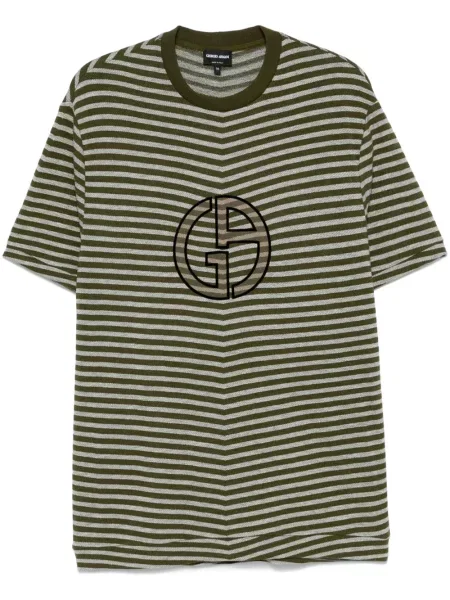Tricou Giorgio Armani cu autograf verde