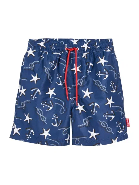 PLAYSHOES Șorturi de baie albastru marin / negru alb