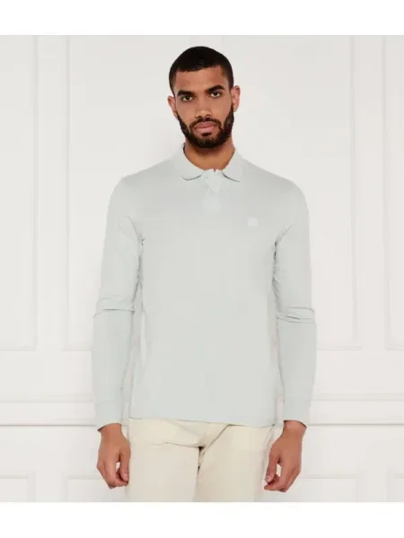 BOSS ORANGE Polo Passerby | stretch gri