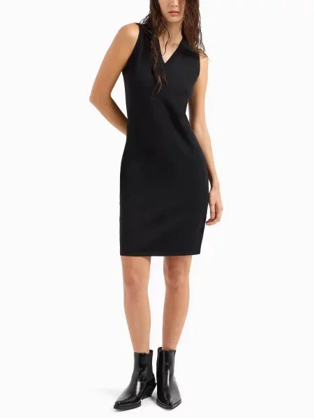 Платье мини Armani Exchange черное