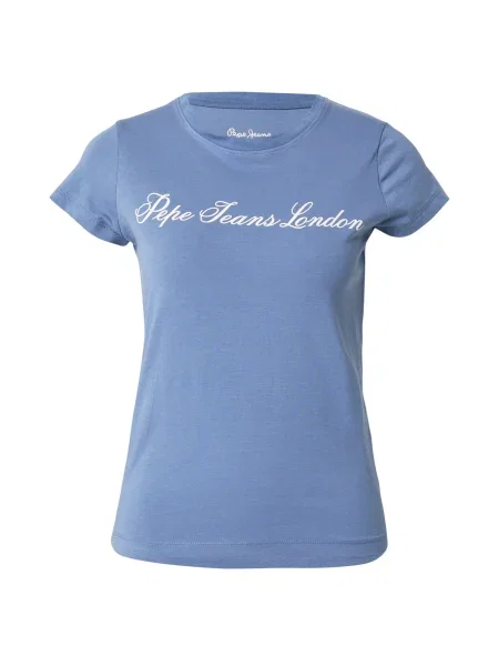 Pepe Jeans Tricou azur alb