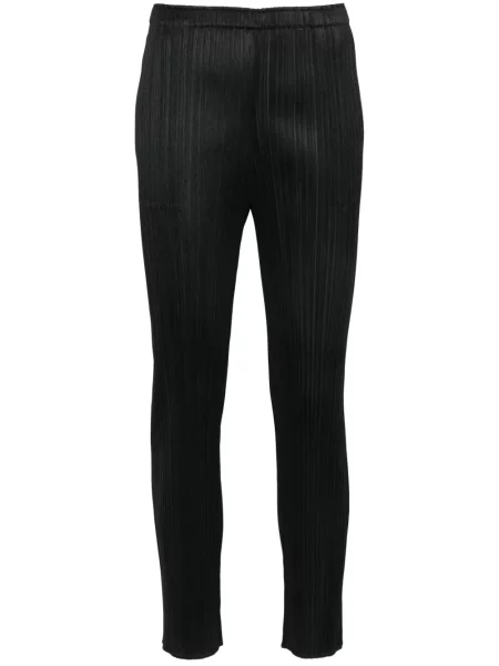 Pantaloni Pleats Please Issey Miyake plisate negru
