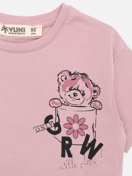 Дитяча Футболка YUKI пудра