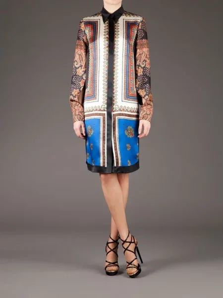 Rochie tip cămașă Givenchy cu imagine negru