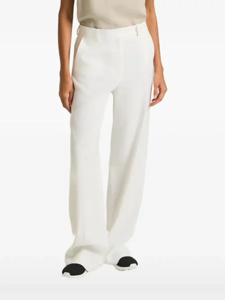 Cu centură pantaloni Kiton alb