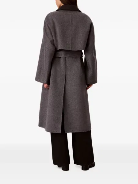 Cu centură palton Calvin Klein gri