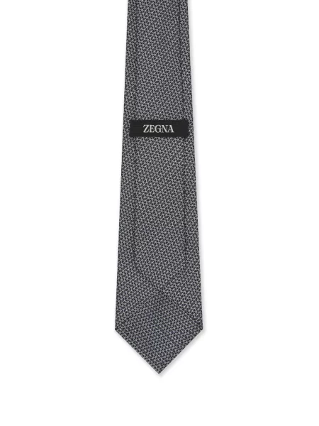 Cravată Zegna de mătase albastru