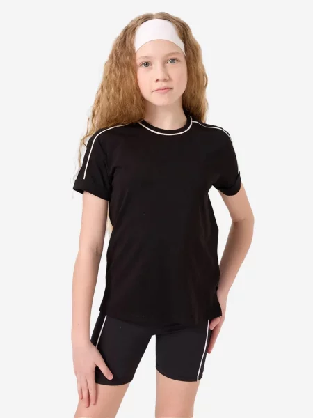 Tommy Life Póló TOMMY Baumwoll-T-Shirt' fekete