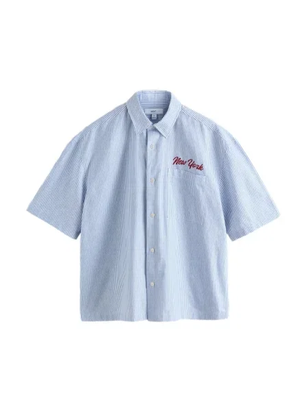 Next Košile New York opálová / tmavě červená bílá