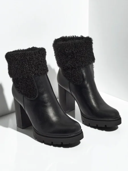 Botine Resti tricotate negru