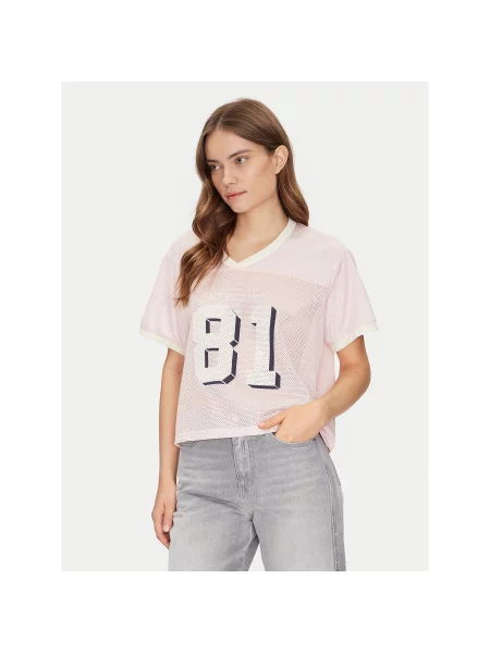 Guess Jeans Футболка Regular Fit бежевий
