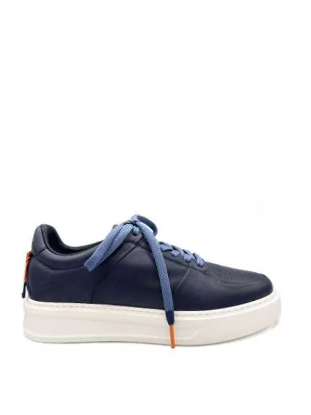 Sneakersy Barracuda skórzane niebieskie