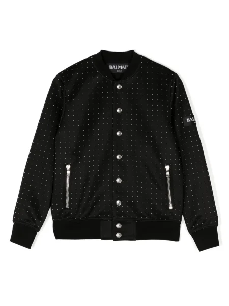 Kurtka bomber dziecięcy Balmain czarny