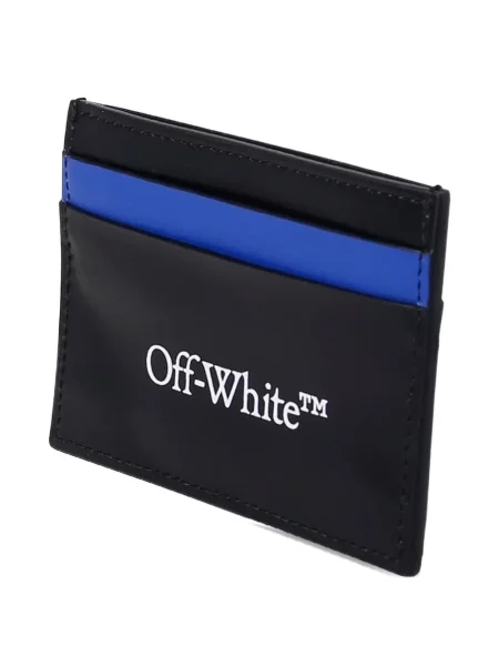 Portofel Off-white cu autograf alb
