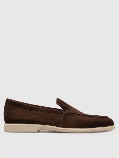 Замшеві лофери MALIBU LF Santoni коричневі