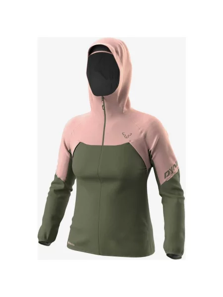 Cienka kurtka Dynafit Alpine GORE-TEX w kolorze leśnej zieleni jasnoróżowej XS zielona