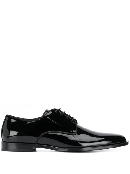 Pantofi derby Dolce & Gabbana din piele de lac negru