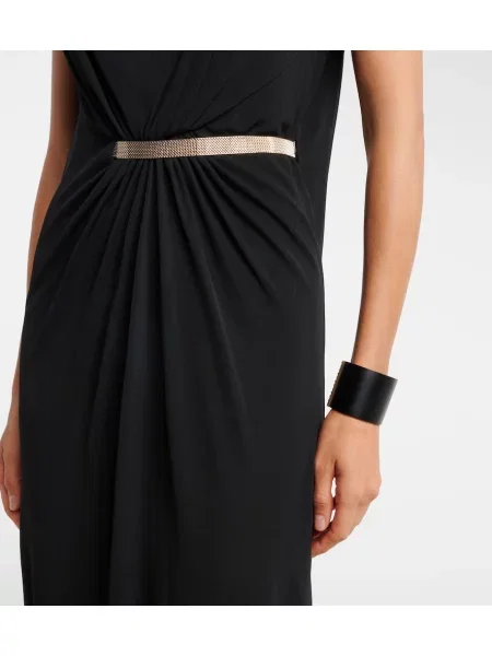 Rochie Tom Ford din jerseu drapată negru