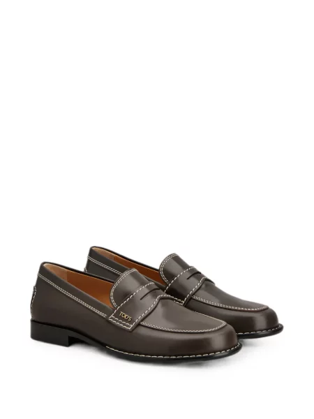 Bőr loafer Tod's barna