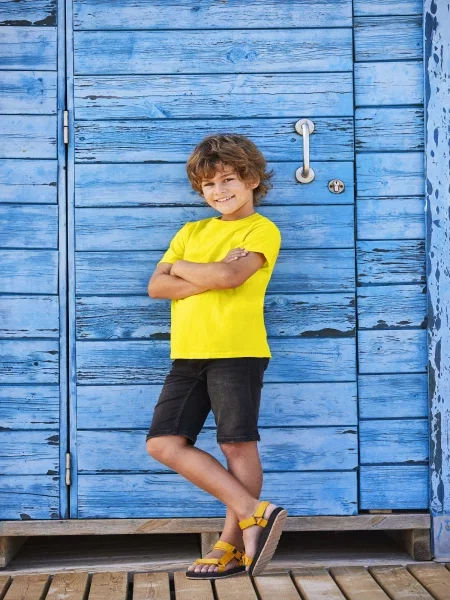 Tricou copii Fruit Of The Loom galben