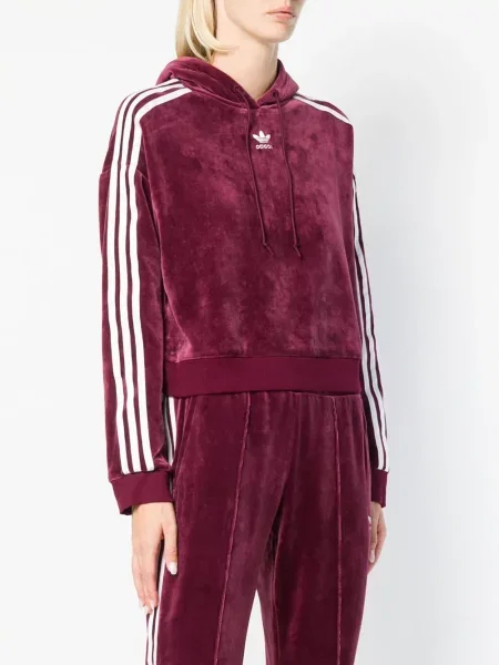 Hanorac cu glugă Adidas cu glugă roz