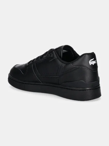 Кожаные кроссовки Lacoste черные