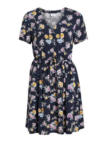 VILA Rochie Lise / noapte / galben / mov pastel albastru