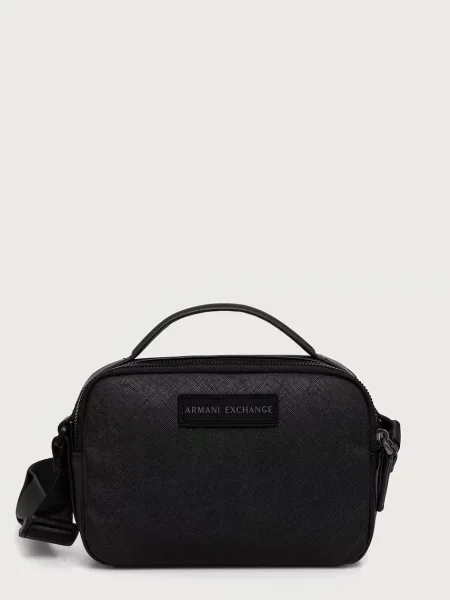 Armani Exchange geantă mică pentru bărbați negru