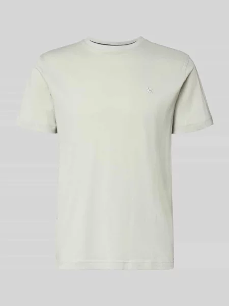 T-shirt z wyhaftowanym logo Lerros