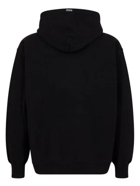 Hanorac cu glugă Supreme cu imagine negru