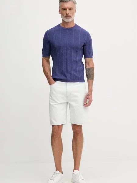 Calvin Klein Jeans kratke hlače denim modra