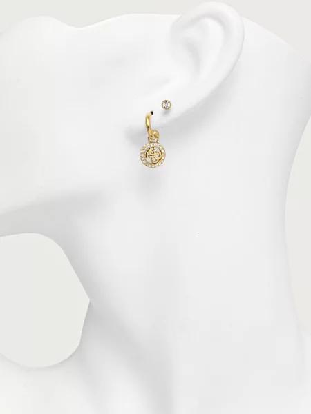 Guess set de cercei pentru femei din oțel inoxidabil CRYSTAL LOVE pachet de 3