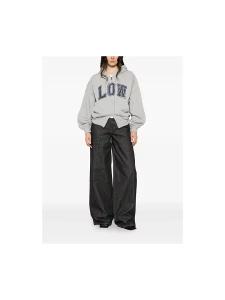 Bluza z kapturem Low Classic z kapturem klasyczna szara