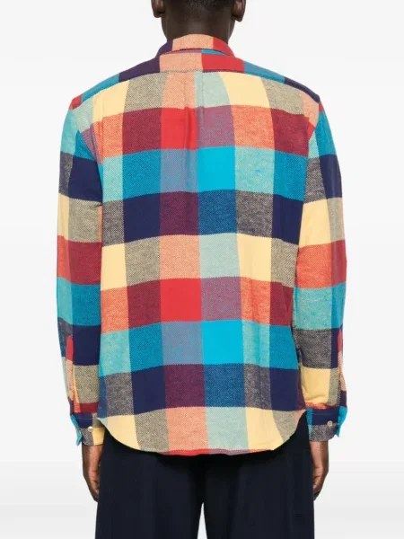 Kostkovaná flanelová košile Portuguese Flannel modrá