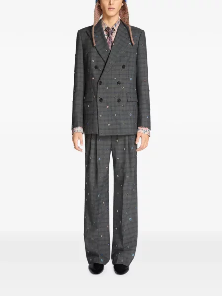 Sacou Dries Van Noten de lână gri