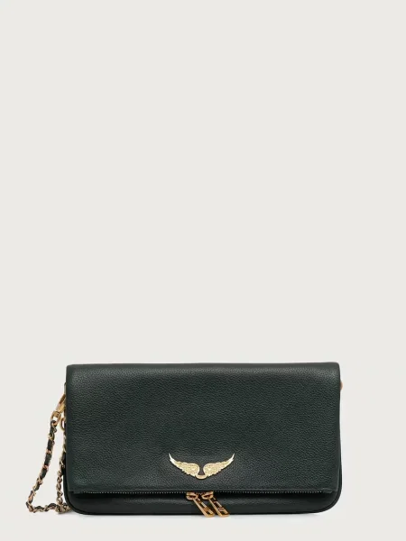 Torebka Zadig & Voltaire skórzana zielona