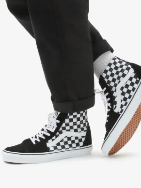 Vans UA Ghete pe gleznă alb