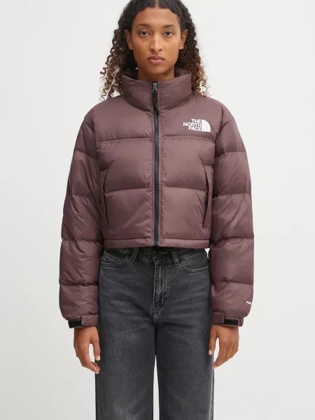 Kurtka The North Face W Nuptse Short Jacket Tawny Quartz M brązowa