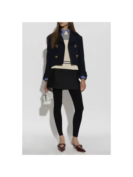 Sweter Balenciaga z logo beżowy