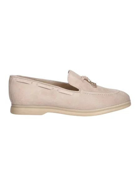 Loafersy Guess zamszowe beżowe